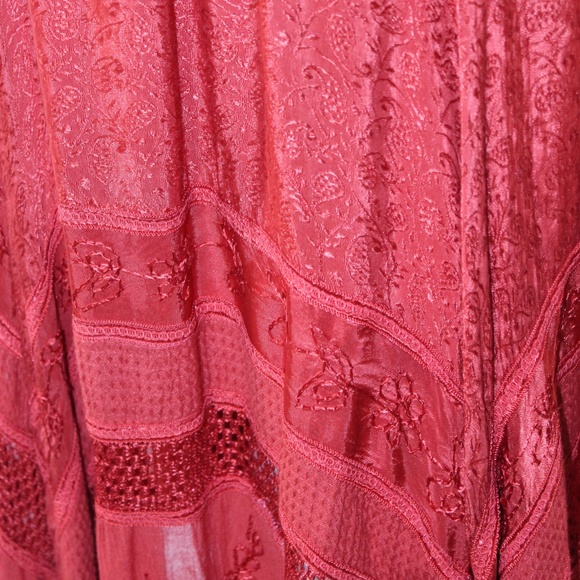 Mamta Women's One Size Maxi Skirt- Burnt Orange - Picture 2 of 6